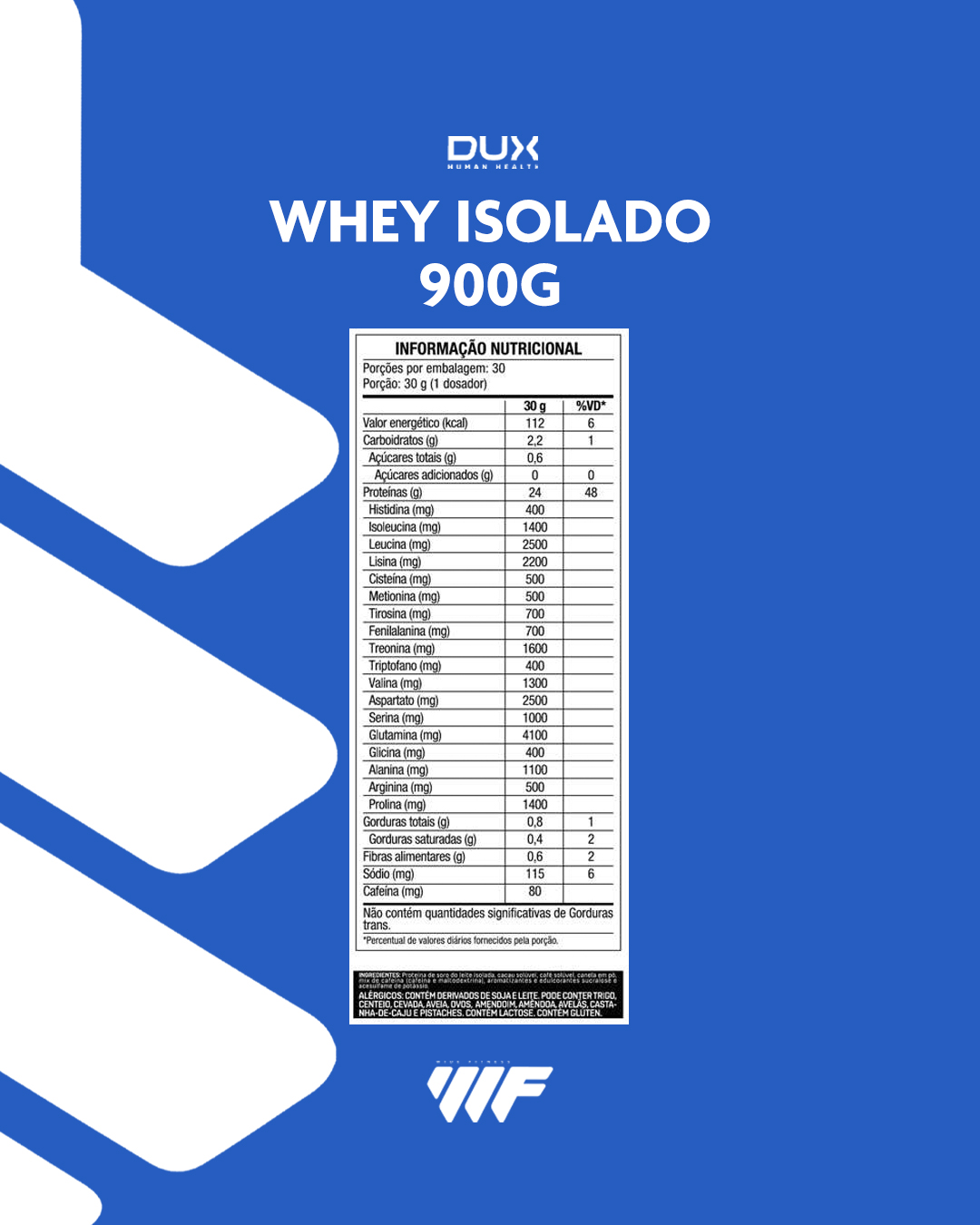 Whey Dux Isolado 900g - Morango