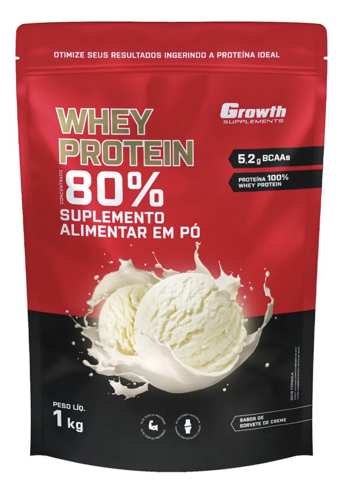 Whey Growth 1Kg - Baunilha