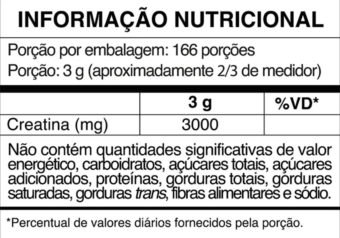 Creatina DC-X 500g - 100% Pura