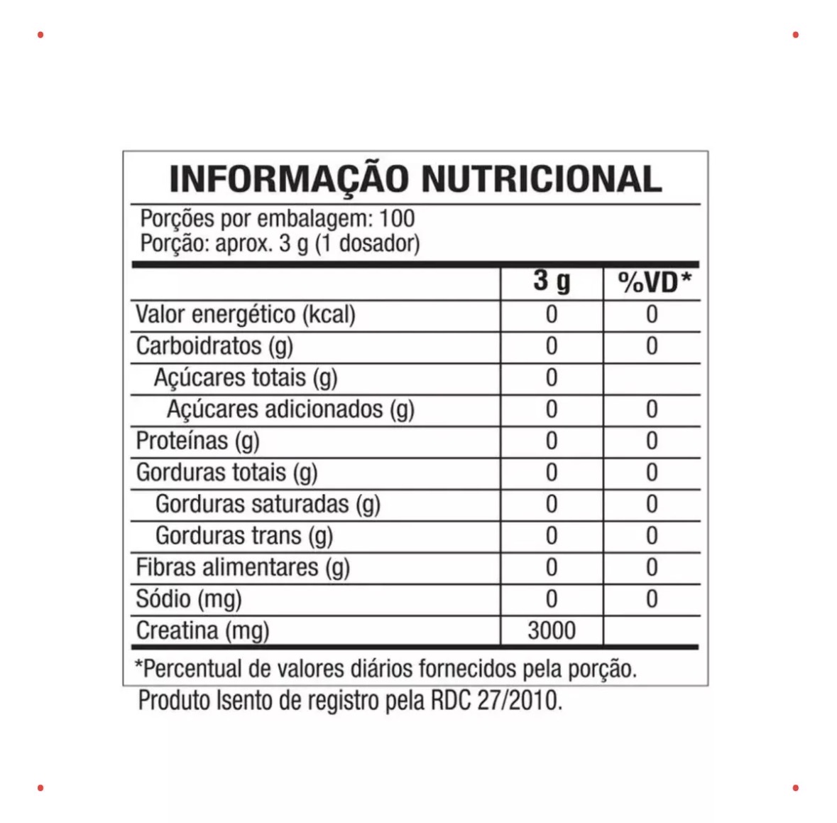 Creatina BlackSkull 300g - 100% Pura