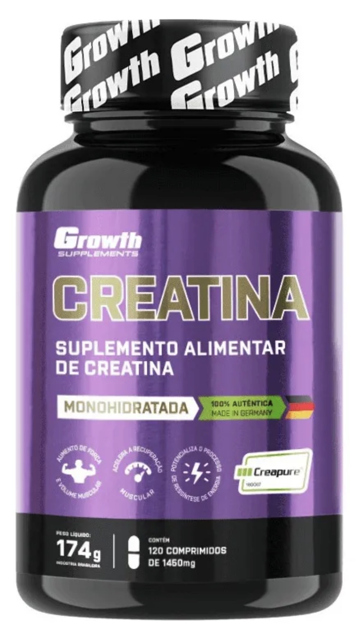 Creatina Growth 120 caps - Creapure
